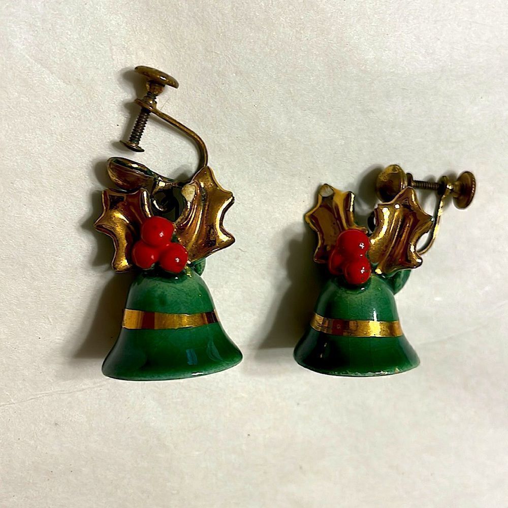 Vintage Holiday Bell Earrings